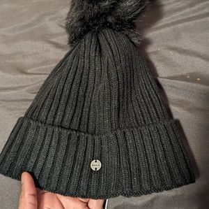 Bench Jet Black Knit Winter Beanie Toque Pompom